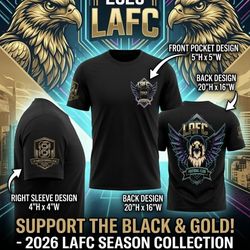 Black & Gold Supporter Tshirt: LAFC 2026 season