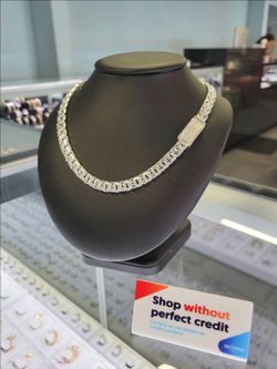 💎Fathers day Special 2026💎 925 sterling silver chino link greek border lock rhodium plated necklace
