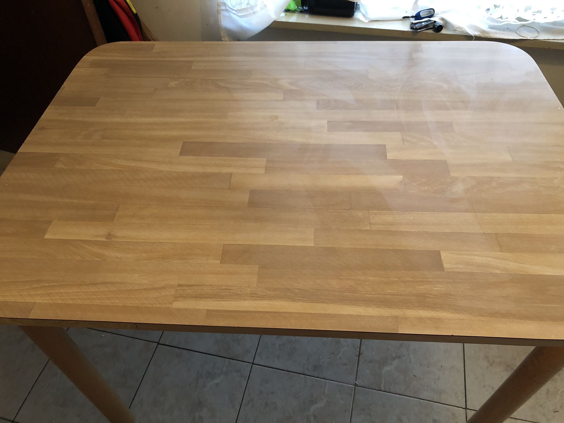 Light Brown Kitchen Table