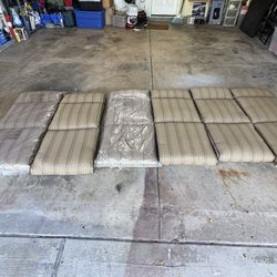 lot of 6 brand new outdoor lounge chair cushions patio furniture lounge pillows