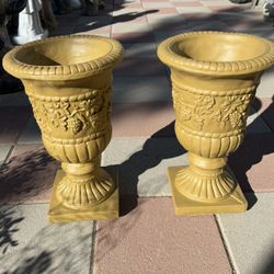 New Flower Pots Made Out Of Cement Perfect Gift 