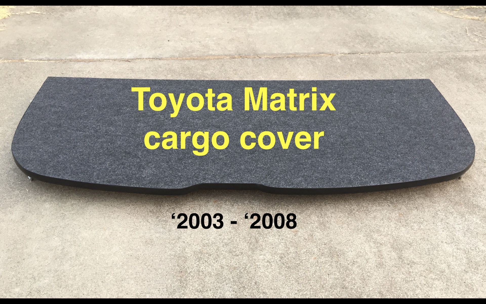 Matrix Deck - Custom made interior cargo cover for Toyota Matrix