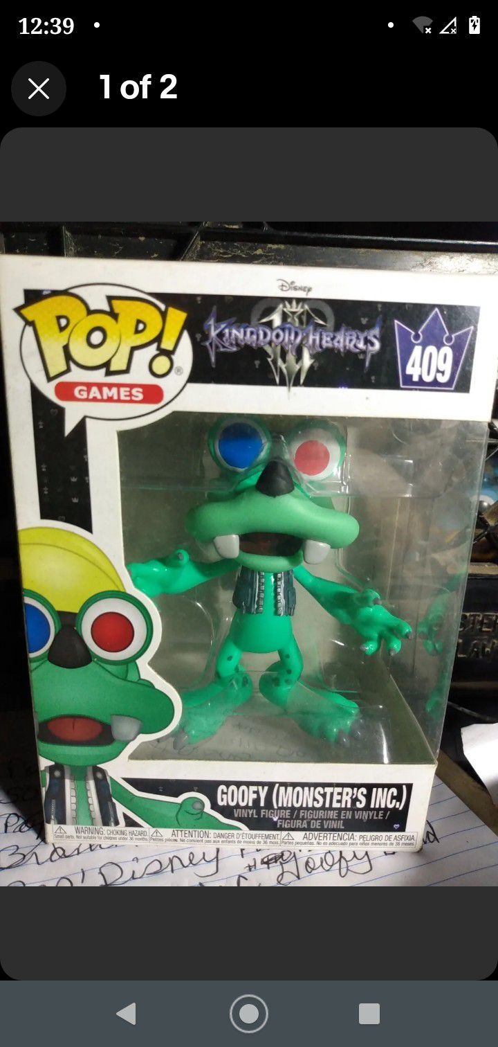 Funko Pop! Goofy #409 Kingdom Hearts (Monster's Inc)