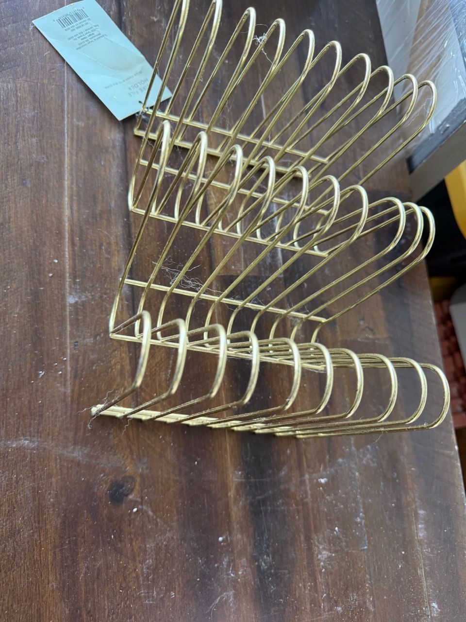 Gold Wire File Holder Desk Organizer for Sale in San Antonio, TX - OfferUp