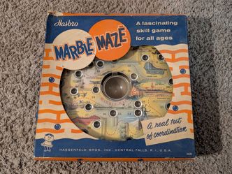 Vintage Hasbro Marble Maze Skill Game in Original Box