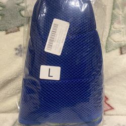 Blue Extra Soft Adjustable Dog Cone Collar Size L New Post Surgery Stop Licking