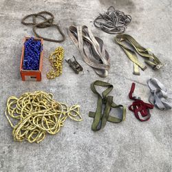 Rope Straps Towing Tie Downs 10 Total Shipping Moving 