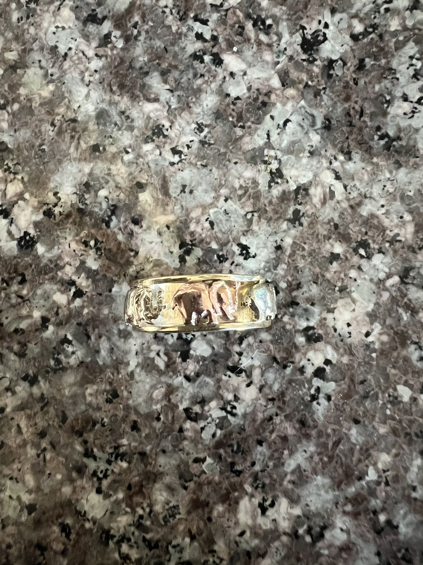 10k Gold Elephant Ring