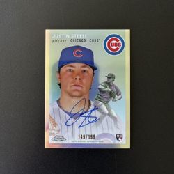 2023 Topps Chrome Platinum Anniversary - Justin Steele Refractor Auto /199 (RC)