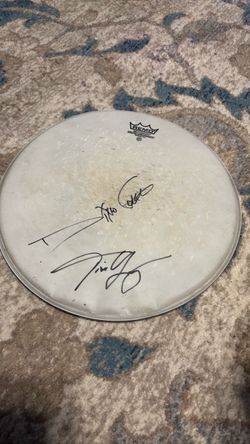 Signed Remo Coated Ambassador Drum Head