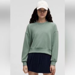 Lululemon Softstreme Perfectly Oversized Cropped Crew Sweatshirt Size 6 Gorpcore