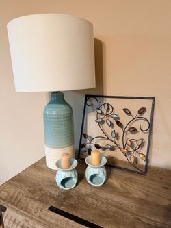 Table Lamp and matching decorations