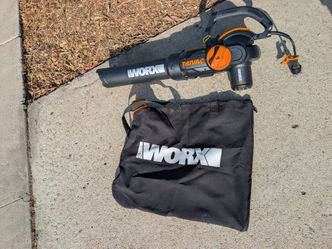 Worx leaf blower 12 amp corded 600 CFM