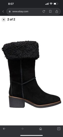 Coach turnlock shearling boot online