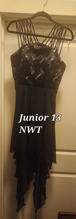NWT Junior 13 Black Sparkle Dress