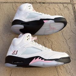New Nike Air Jordan 5 Retro OG Medium Soft Pink Shoes White Men’s 9.5