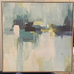 Modern Abstract Canvas Art - 32" x 32"