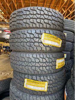 245/70/17 Groundspeed AT 4 NEW TIRES INSTALLED AND BALANCED INCLUDED
