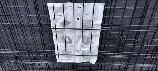 Wire cage for dogs