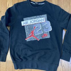Air Jordan 23 Jump Man Black Sweatshirt. Size Medium. 