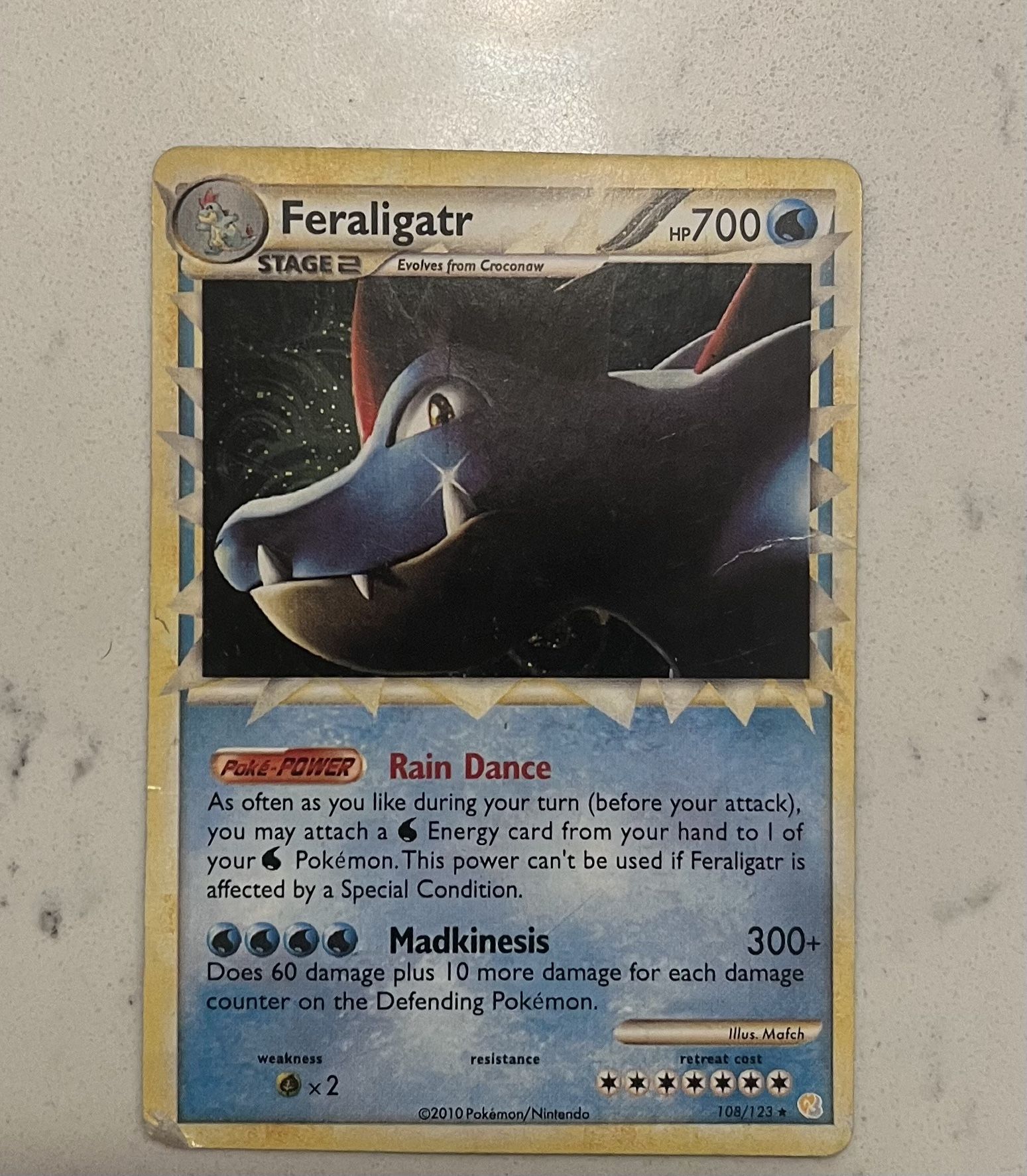 Feraligatr – 2006 EX Dragon Frontiers – Holo Rare Pokémon Card