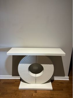 Modern White Console Table