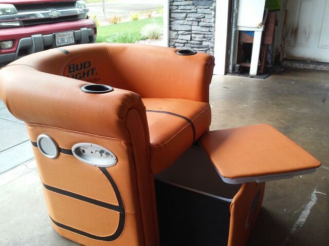 Budlight Basketball chair w/ built in cooler and speakers