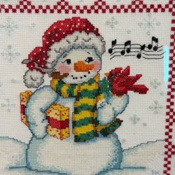 Vintage Christmas Crosstitch Artwork