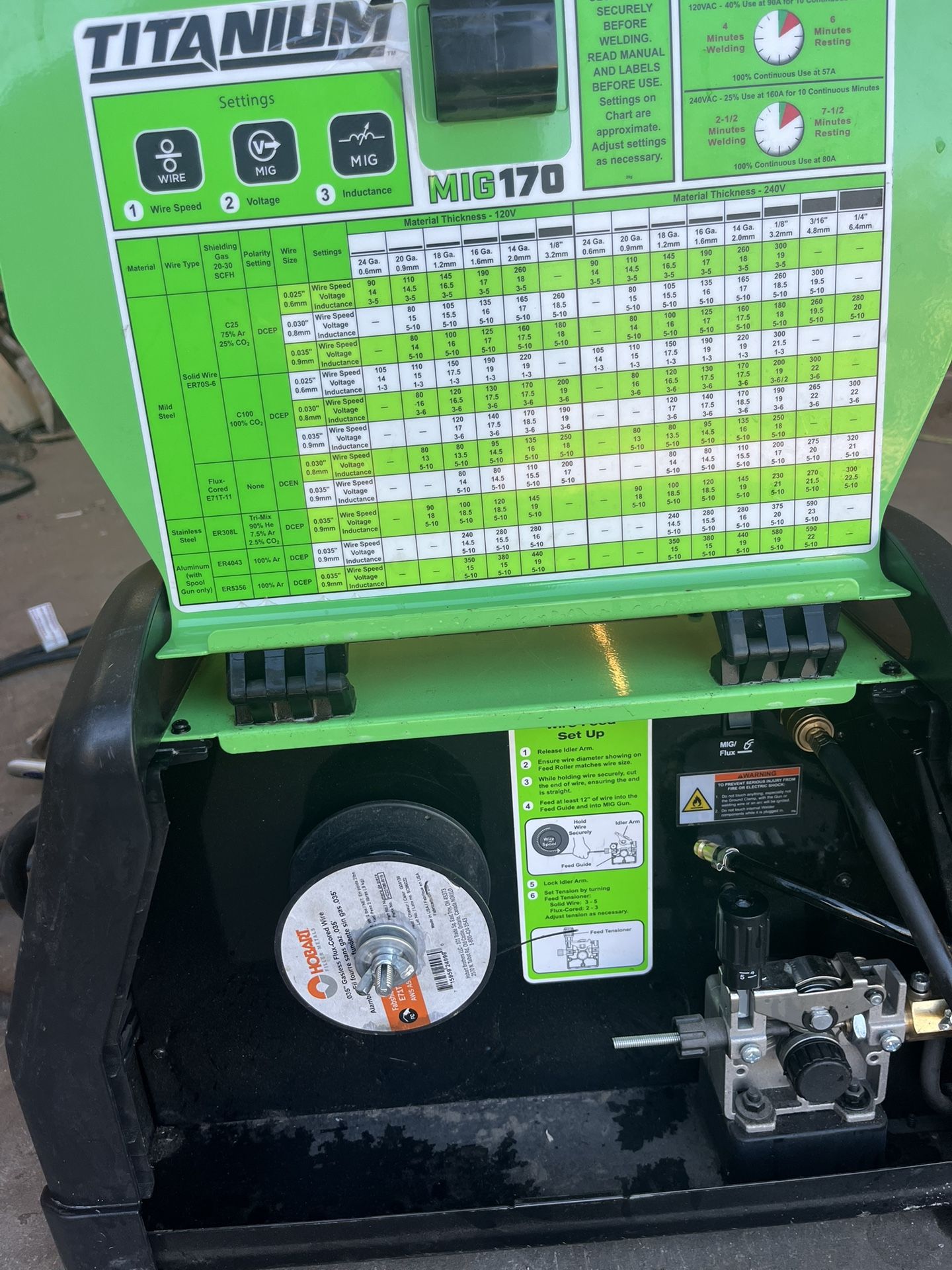 TITANIUM MIG 170 Professional Welder + 150 Amp Spool Gun – Great Condition!