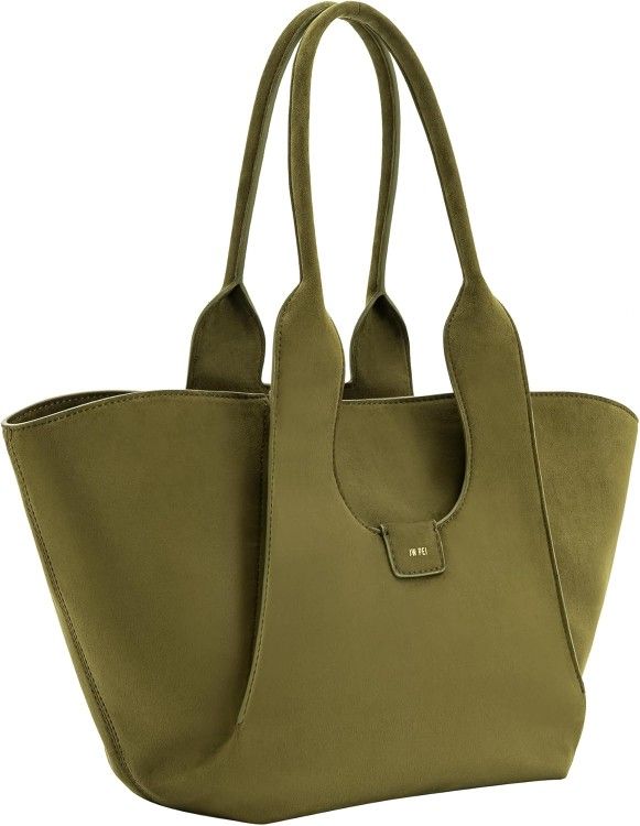 Faux Suede Tote Bag
