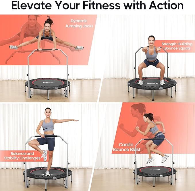 New Open Box Foldable Fitness Trampoline - Perfect for Adults & Kids!