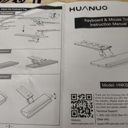 Keyboard And Mouse Tray 