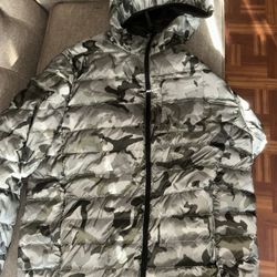 Coach Green Camo Puffer