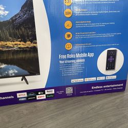 Brand New In Box 50” Edge less 