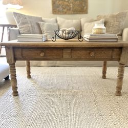 Antique French Farmhouse Coffee Table 