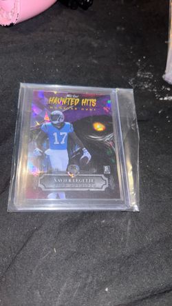 Xavier legette haunted hits monster hunt extra short print 2/2 wild card football cards