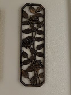 Metal Leave Wall Art - set of 2