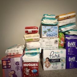 Baby Diapers Sizes 1–3 – Unopened – Bundle Deal $230