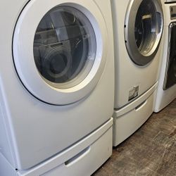 Washer And Dryer Electric Ultra Capacity Work Great Have Warranty Available 