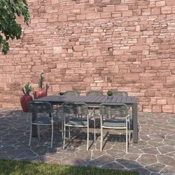 BRAND NEW 7 Pieces Dining Set Made Of Aluminum With Weather Net Dining Table - Ideal Furniture Set For Outdoor
