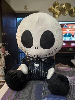 Jack skellington plush with blanket