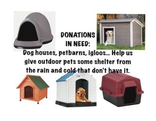 Donations Needed For Dog Houses And Igloos