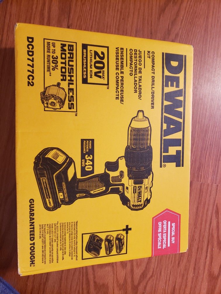 Dewalt Compact Drill With Extra Battery And Charger