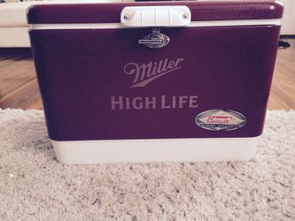 Coleman steel cooler