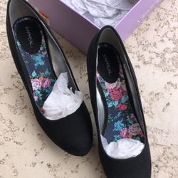 Shoes- Black Suede Heels