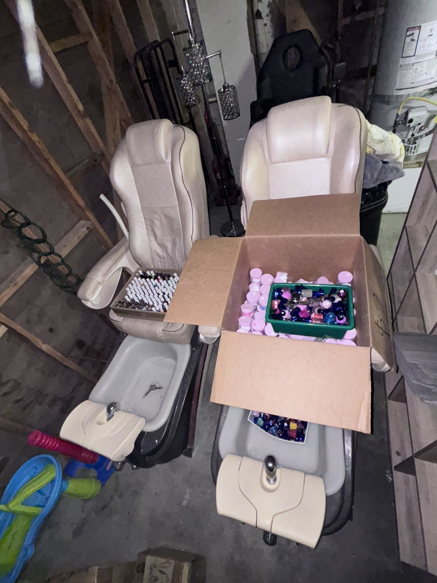 Nail Polishes, Pedicure Chairs