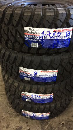 285/75/16 atlander roverclaw MT🛞