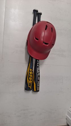 Kids Baseball Helmet And Bats