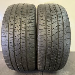 V710  285 45 22 110H  Bridgestone Dueler H/L Alenza  2 Used Tires 75% Life 
