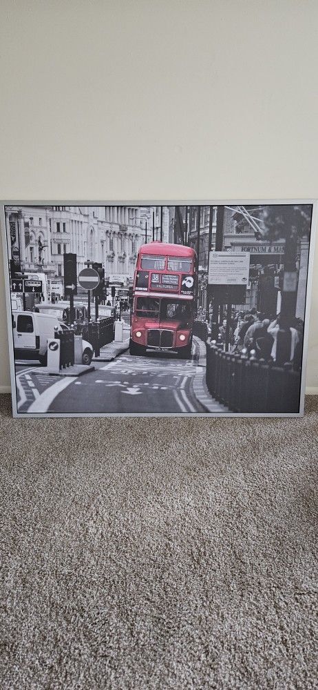 London Street Scene With Ted Bus